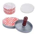 Pressa per carne per hamburger Stampo per polpette di carne Pressa per carne Burger Maker, 1PC Brown Handle