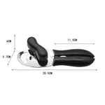 2 pezzi 4 in 1 apriscatole multifunzionale per cucina, coperchio per uso domestico, coltello per conserve, Black, Green