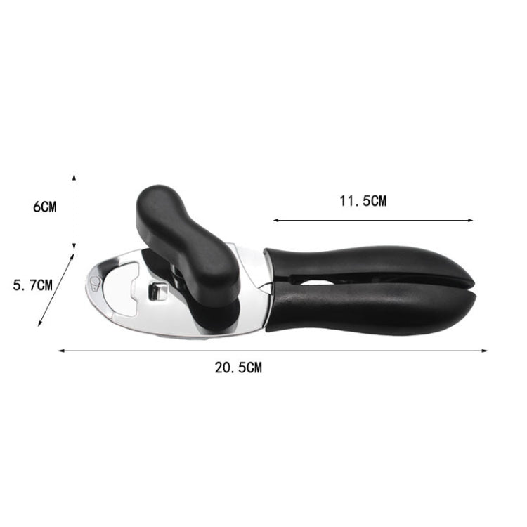 2 pezzi 4 in 1 apriscatole multifunzionale per cucina, coperchio per uso domestico, coltello per conserve, Black, Green