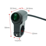Accessori per interruttori impermeabili a LED con rubinetto in lega di alluminio per motocicletta