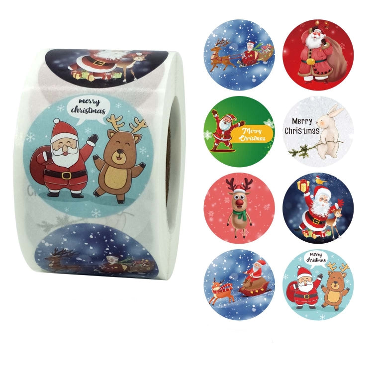 Adesivo natalizio da 2 pezzi Etichetta adesiva decorativa per le vacanze di Babbo Natale, K-10-38, K-11-38