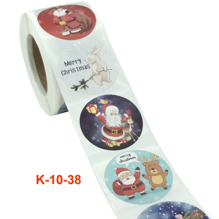 Adesivo natalizio da 2 pezzi Etichetta adesiva decorativa per le vacanze di Babbo Natale, K-10-38, K-11-38