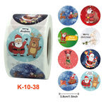 Adesivo natalizio da 2 pezzi Etichetta adesiva decorativa per le vacanze di Babbo Natale, K-10-38, K-11-38