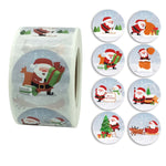 Adesivo natalizio da 2 pezzi Etichetta adesiva decorativa per le vacanze di Babbo Natale, K-10-38, K-11-38