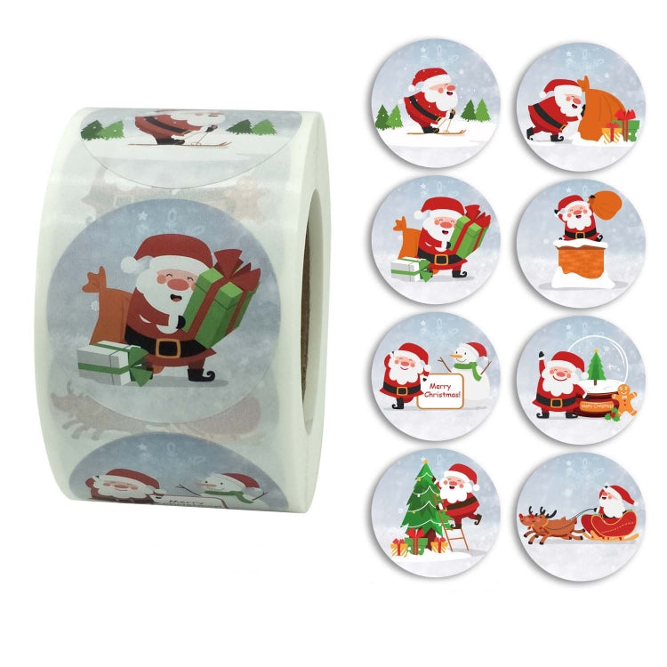Adesivo natalizio da 2 pezzi Etichetta adesiva decorativa per le vacanze di Babbo Natale, K-10-38, K-11-38