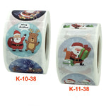 Adesivo natalizio da 2 pezzi Etichetta adesiva decorativa per le vacanze di Babbo Natale, K-10-38, K-11-38