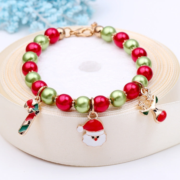 Regalo di Natale con braccialetto con renna di Babbo Natale da 5 pezzi