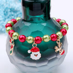 Regalo di Natale con braccialetto con renna di Babbo Natale da 5 pezzi