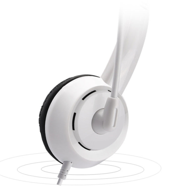 DANYIN DT326 Computer desktop montato sulla testa Cuffie con filo per apprendimento per bambini con microfono, Lunghezza cavo: 1,8 m, DT326 3.5mm Two-hole White, DT326 3.5mm Two-hole Black, DT326 Single Hole Four-level White                            ...