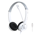 DANYIN DT326 Computer desktop montato sulla testa Cuffie con filo per apprendimento per bambini con microfono, Lunghezza cavo: 1,8 m, DT326 3.5mm Two-hole White, DT326 3.5mm Two-hole Black, DT326 Single Hole Four-level White                            ...