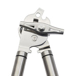 Apribottiglie multifunzionale potente manuale in acciaio inossidabile 304 addensato 3 in 1, Silver + Black Stripe