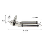 Apribottiglie multifunzionale potente manuale in acciaio inossidabile 304 addensato 3 in 1, Silver + Black Stripe