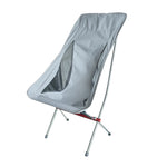 Sedia da spiaggia pieghevole portatile da esterno Sedia da spiaggia da campeggio Moon ultraleggera in lega di alluminio, Rice Gray Surface-Red Background, Rice Gray Surface-Blue Background, Black Surface-Red Background, Black Surface-Blue Background