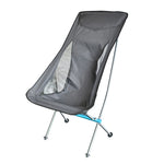 Sedia da spiaggia pieghevole portatile da esterno Sedia da spiaggia da campeggio Moon ultraleggera in lega di alluminio, Rice Gray Surface-Red Background, Rice Gray Surface-Blue Background, Black Surface-Red Background, Black Surface-Blue Background
