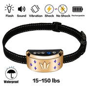 Dispositivo elettronico di addestramento per cani con display digitale Collare per addestramento antiabbaio, Crown Pattern