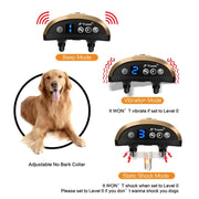 Dispositivo elettronico di addestramento per cani con display digitale Collare per addestramento antiabbaio, Crown Pattern