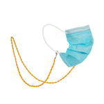 Catena per occhiali con cordino per collana con maschera in cristallo sfaccettato stile goccia da 2 pezzi
