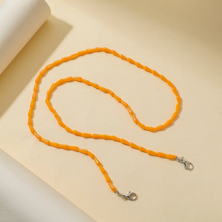 Catena per occhiali con cordino per collana con maschera in cristallo sfaccettato stile goccia da 2 pezzi