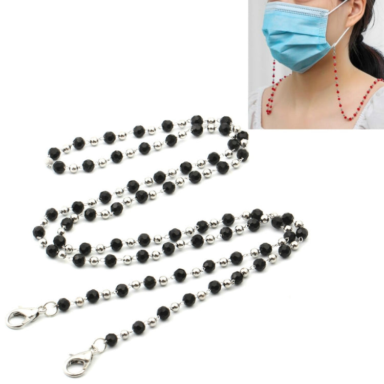 Collana da 4 pezzi Collana personalizzata fatta a mano con perline di cristallo Maschera con cordino anti-smarrimento Catena per occhiali