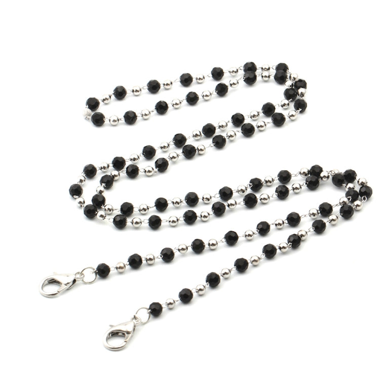 Collana da 4 pezzi Collana personalizzata fatta a mano con perline di cristallo Maschera con cordino anti-smarrimento Catena per occhiali