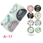 Decorazione floreale arrotolata con busta con sigillo di ringraziamento, 2 pezzi, 5cm/2inch