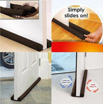 Fermaporta Protezione decorativa per porta doppia Fermaporta e striscia trasparente, Guard Stopper
