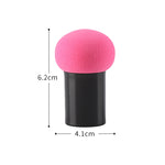 8 PZ Testa di Fungo Soffio Testa Rotonda Piccolo Fungo con Manico Soffio Spugna per Trucco