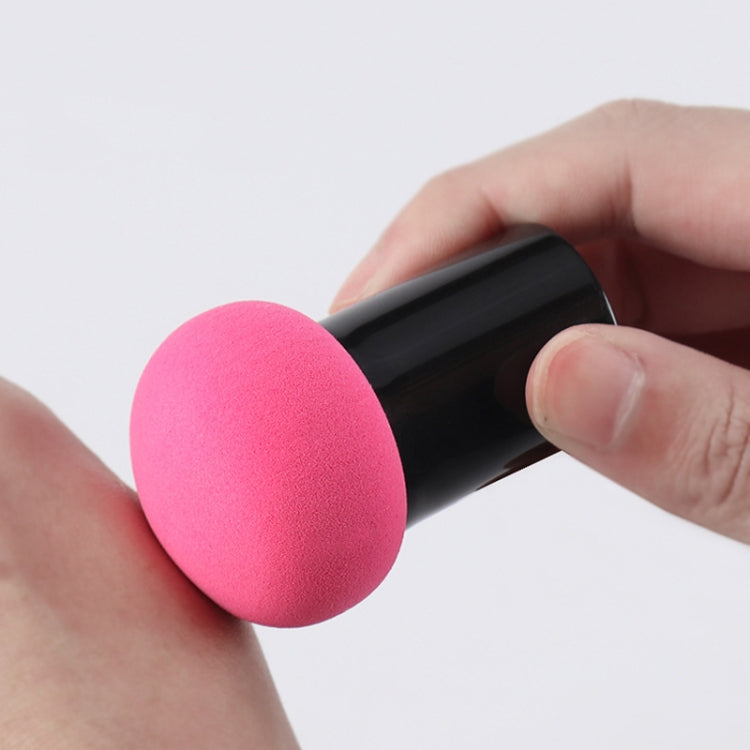 8 PZ Testa di Fungo Soffio Testa Rotonda Piccolo Fungo con Manico Soffio Spugna per Trucco