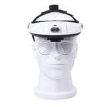 Lente d'ingrandimento da testa con 2 lampade LED