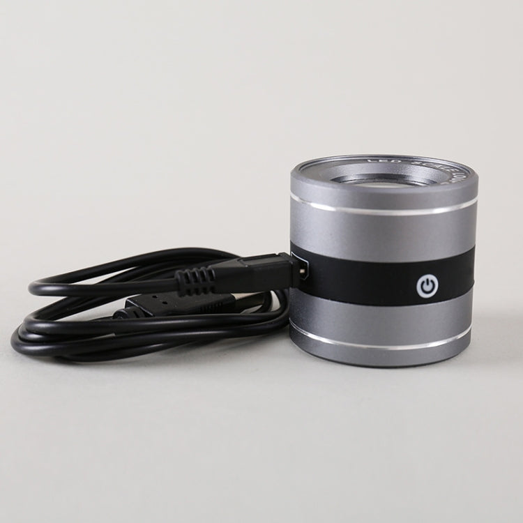 Lente d'ingrandimento 10x con lampada LED e UV ricaricabile