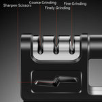 Pietra per affilare forbici per coltelli da cucina multifunzione a tre stadi da 2 pezzi, Ordinary Cutter Head Black, Diamond Cutter Head Black, Ordinary Cutter Head Red, Diamond Cutter Head Red, Ordinary Cutter Head Red+Black                           ...