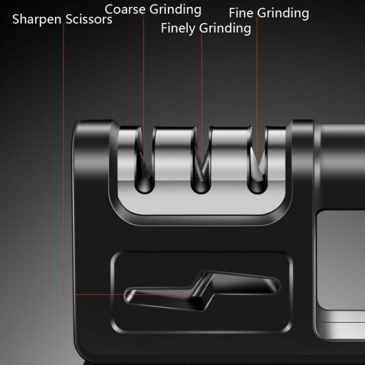Pietra per affilare forbici per coltelli da cucina multifunzione a tre stadi da 2 pezzi, Ordinary Cutter Head Black, Diamond Cutter Head Black, Ordinary Cutter Head Red, Diamond Cutter Head Red, Ordinary Cutter Head Red+Black                           ...