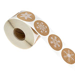 Etichetta adesiva in rotolo da 3 pezzi Etichetta adesiva in pelle bovina Etichetta decorativa per buon Natale, 2.5cm / 1inch   3 PCS