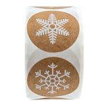 Etichetta adesiva in rotolo da 3 pezzi Etichetta adesiva in pelle bovina Etichetta decorativa per buon Natale, 2.5cm / 1inch   3 PCS