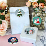 Etichetta adesiva serie regalo decorazione regalo per il giorno di Natale da 3 pezzi, K-27-25, K-28-25, K-29-25, K-30-25