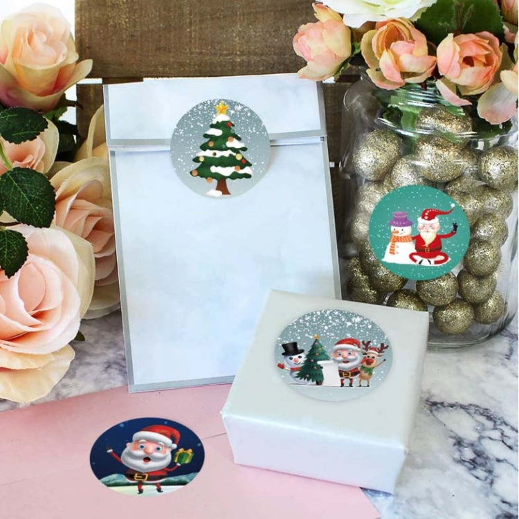 Etichetta adesiva serie regalo decorazione regalo per il giorno di Natale da 3 pezzi, K-27-25, K-28-25, K-29-25, K-30-25