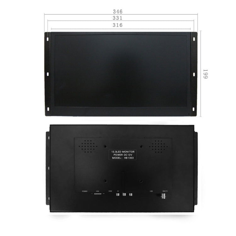 Display touch capacitivo industriale 13,3" e 15,6" LED-IPS