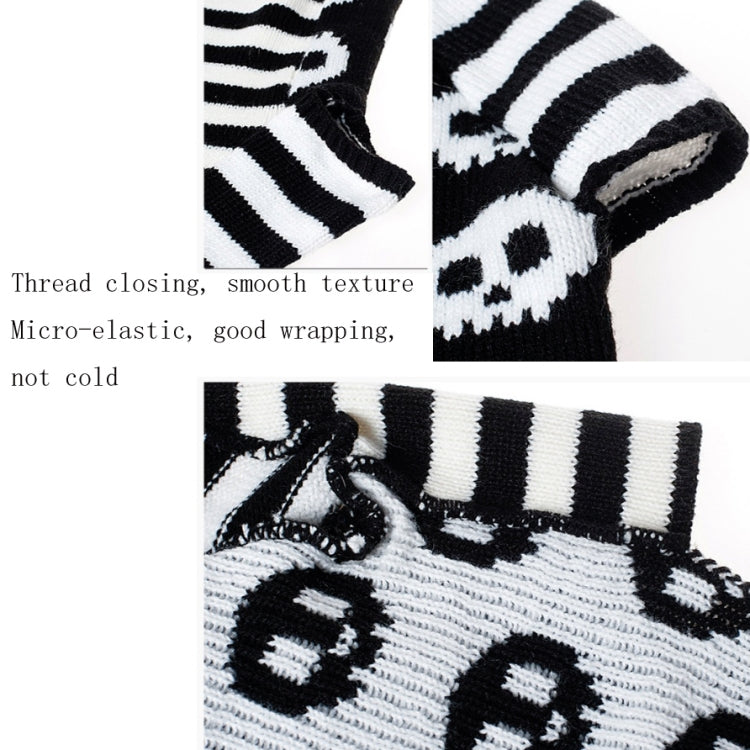 Costume per cani e gatti con maglione per animali domestici con teschio di Halloween, XXS, XS, S, M, L, XL