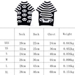 Costume per cani e gatti con maglione per animali domestici con teschio di Halloween, XXS, XS, S, M, L, XL