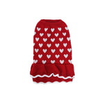 Autunno Inverno Pet Red Love maglione Festivo Natale Pet vestiti, XS, S, M, L, XL, XXL