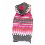 Costume da fiocco di neve con palla e cappuccio in maglione natalizio per animali domestici, XXS, XS, S, M, L