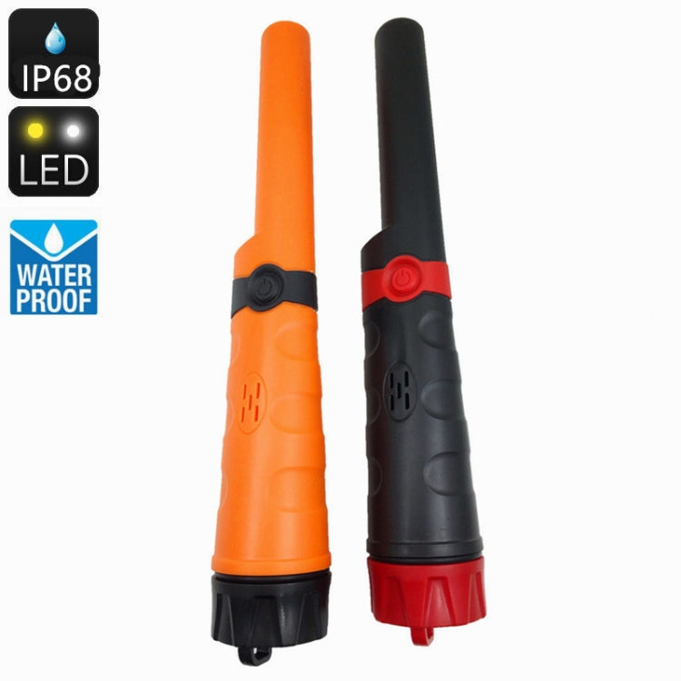 MD970 Rilevatore di metalli con sensibilità regolabile con asta di posizionamento in metallo ad alta sensibilità impermeabile, Positioning Rod (Black), Positioning Rod (Orange)