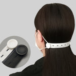 4 pezzi maschera gancio fibbia di regolazione maschera per indossare l'orecchio cordino per l'orecchio anti-schiacciamento corda per l'orecchio estensibile
