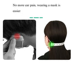 4 pezzi maschera gancio fibbia di regolazione maschera per indossare l'orecchio cordino per l'orecchio anti-schiacciamento corda per l'orecchio estensibile