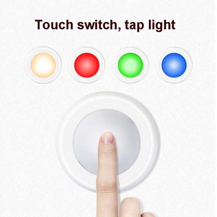 6 pezzi / set 16 colori RGB LED luce notturna stroboscopica atmosfera Pat Light telecomando luce per armadio con 2 telecomandi