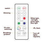 6 pezzi / set 16 colori RGB LED luce notturna stroboscopica atmosfera Pat Light telecomando luce per armadio con 2 telecomandi