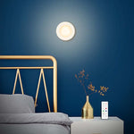 6 pezzi / set 16 colori RGB LED luce notturna stroboscopica atmosfera Pat Light telecomando luce per armadio con 2 telecomandi