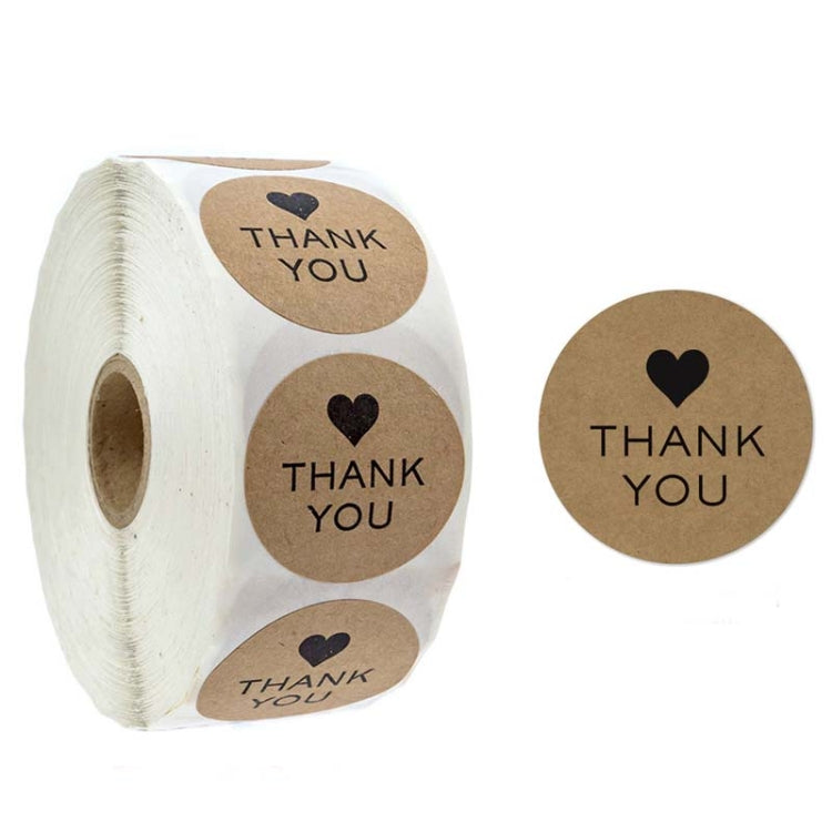 Adesivo in rotolo di carta Kraft da 10 pezzi Etichetta adesiva di ringraziamento Decorazione busta rossa con amore, B-09, B-10, B-11, B-12