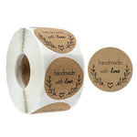 10 adesivi sigillanti in carta kraft, etichette per dolci fatti a mano, decorazione per confezioni regalo, B-05, B-06, B-07, B-08