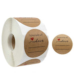 10 adesivi sigillanti in carta kraft, etichette per dolci fatti a mano, decorazione per confezioni regalo, B-05, B-06, B-07, B-08